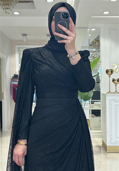Pınar Şems Özdil Abiye Siyah