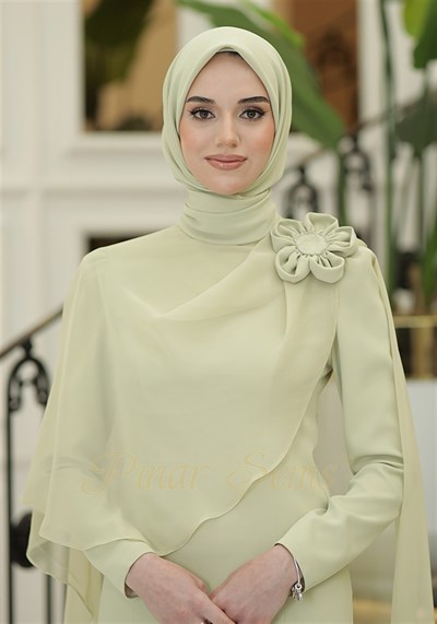 Pınar Şems Özgün Abiye Çağla Yeşili