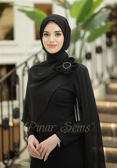Pınar Şems Özgün Abiye Siyah