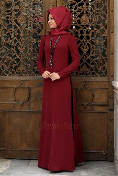 Pınar Şems Pınar Tunik Bordo