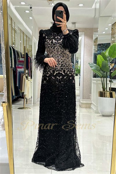 Pınar Şems Prestij Abiye Siyah