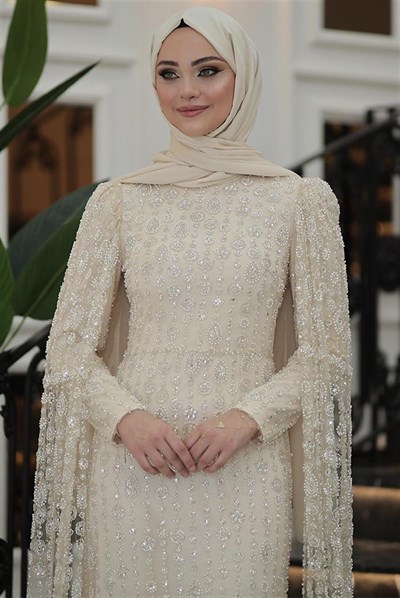 Pınar Şems Rabia Abiye Gold