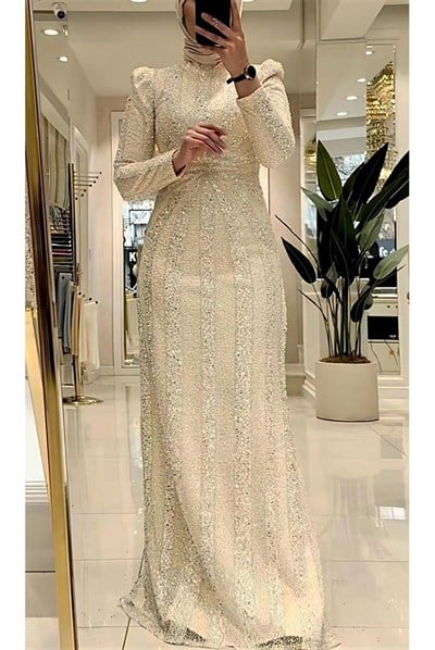Pınar Şems Rahşan Abiye Gold