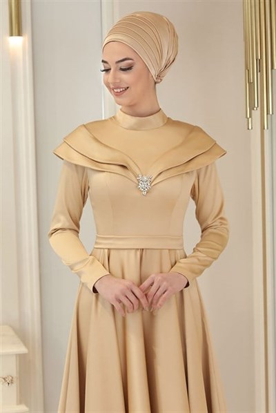 Pınar Şems Rüya Abiye Gold