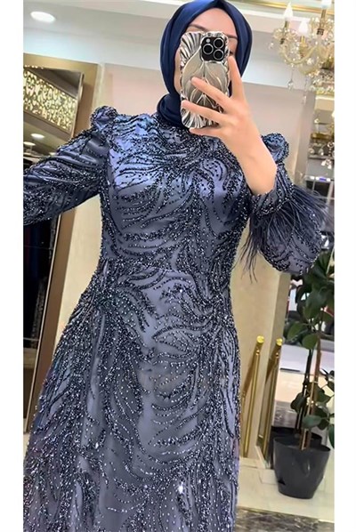 Pınar Şems Yeni Ahenk Abiye İndigo