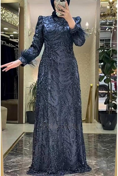 Pınar Şems Yeni Ahenk Abiye İndigo