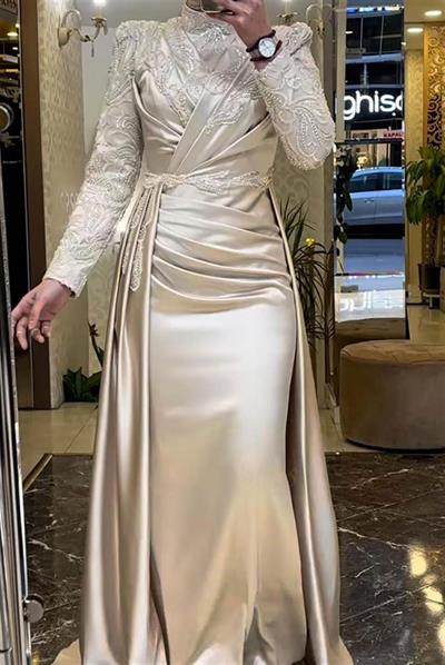 Pınar Şems Akra Abiye Gold