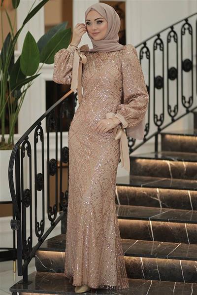 Pınar Şems Aylin Abiye Gold