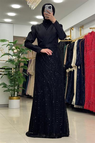 Pınar Şems Erçil Abiye Siyah