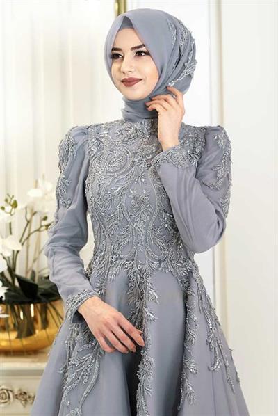 Pınar Şems Ferzan Abiye Gri