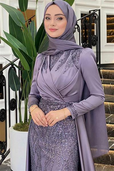 Pınar Şems Hafsa Abiye Lila