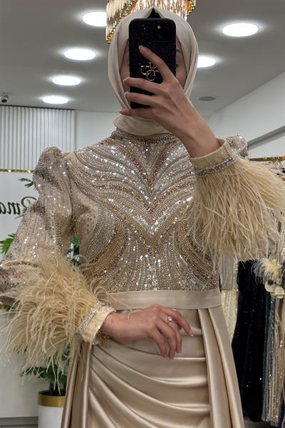 Pınar Şems Hayat Abiye Gold