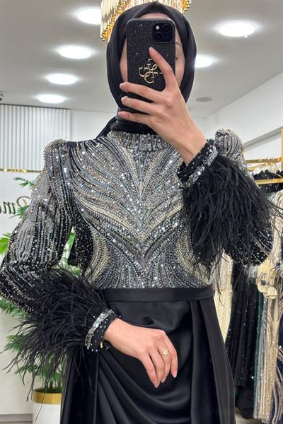 Pınar Şems Hayat Abiye Siyah