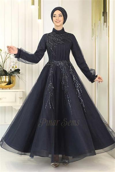 Pınar Şems Hira Abiye Lacivert