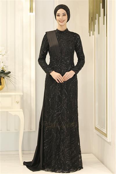Pınar Şems İclal Abiye Siyah