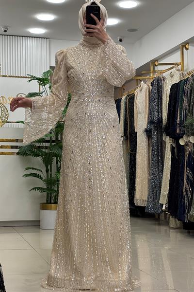 Pınar Şems Seyran Abiye Gold