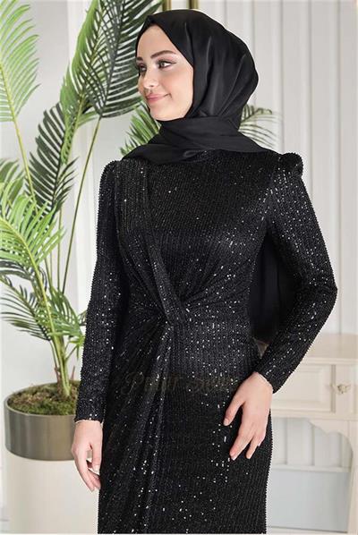 Pınar Şems Yeni Efser Abiye Siyah