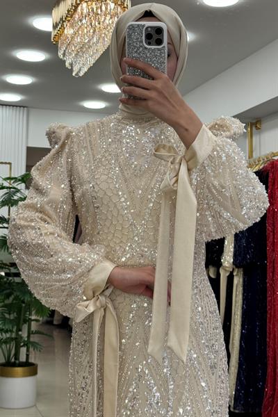 Pınar Şems Yeni Ülkü Abiye Gold
