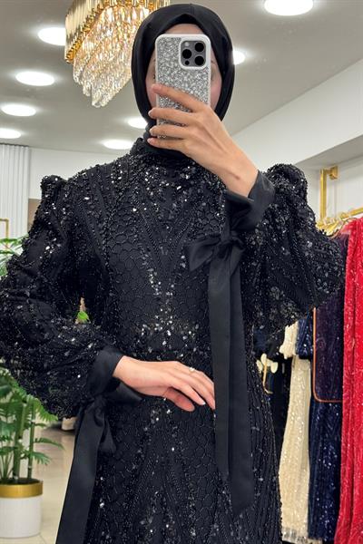 Pınar Şems Yeni Ülkü Abiye Siyah