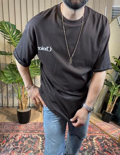 Choice Baskılı Oversize Tişört