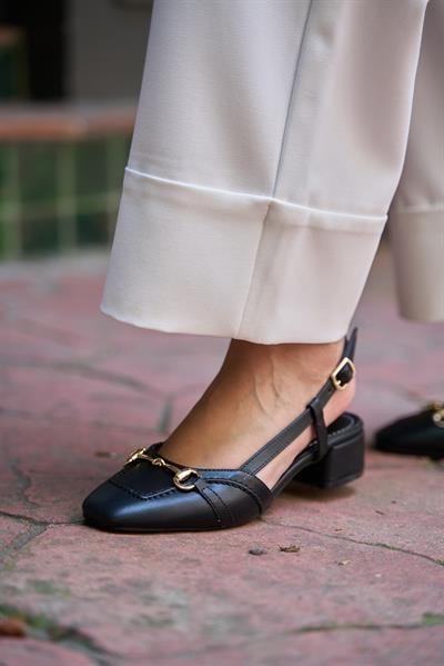 Parker Siyah Renkli Kadın Topuklu Babet