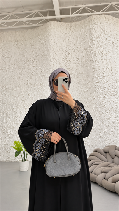 GRİ TÜL ABAYA