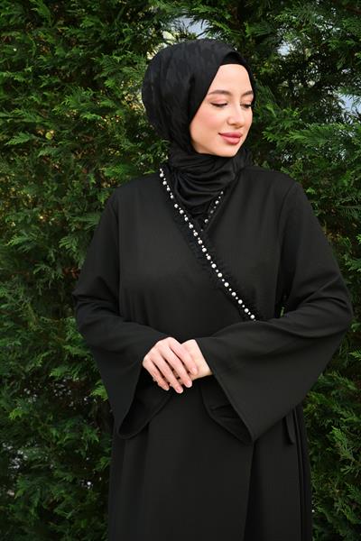 Nisa İnci Detaylı Tek Parça Pratik Namaz Elbisesi