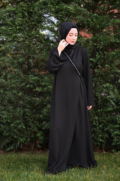 Nisa İnci Detaylı Tek Parça Pratik Namaz Elbisesi
