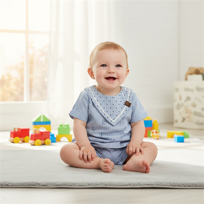 Erkek Bebek Çocuk Kısa Kollu Şortlu 2li Takım  