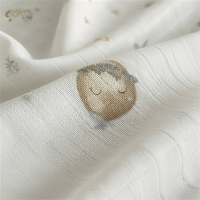 Unisex Yenidoğan Bebek %100 Pamuklu Desenli Çok Amaçlı Müslin Battaniye