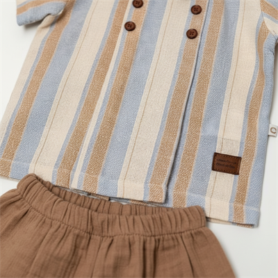 Erkek Bebek Çocuk Kısa Kollu Şortlu 2li Takım