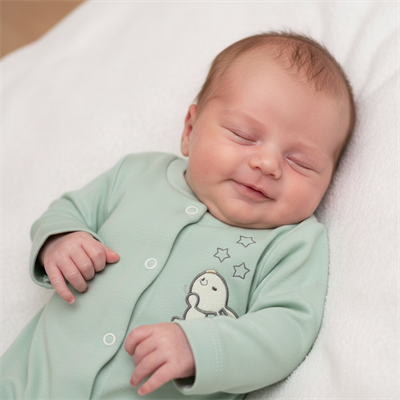 Unisex Pamuklu Bebek Tulum