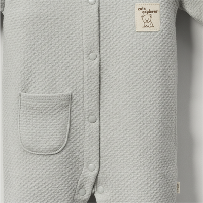 Erkek Bebek Şapkalı Tulum  