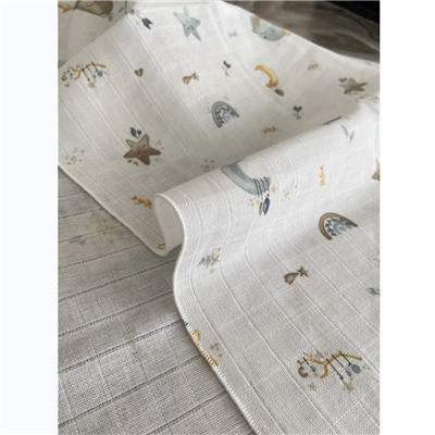 Unisex Yenidoğan Müslin Bebek Battaniyesi Çok Amaçlı 90x90 cm