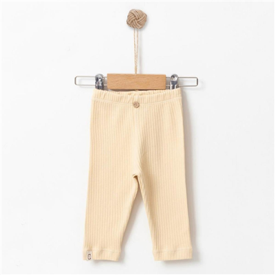 Unisex Bebek Fitilli Pamuklu Alt Tulum 3-12 Ay