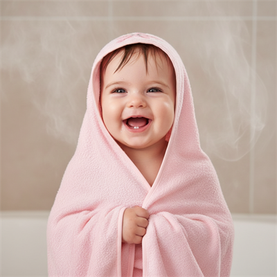 Yenidoğan Bebek Kapüşonlu Nakışlı Havlu
