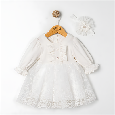 3-12 Ay Kız Bebek Tüllü Elbise