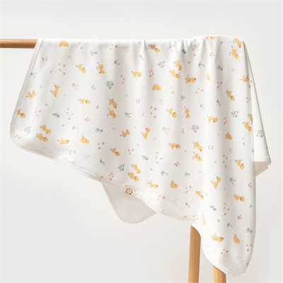 Unisex Yenidoğan Bebek %100 Organik Pamuk Ördek Temalı Battaniye