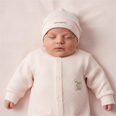 Kız Bebek Şapkalı Tulum  