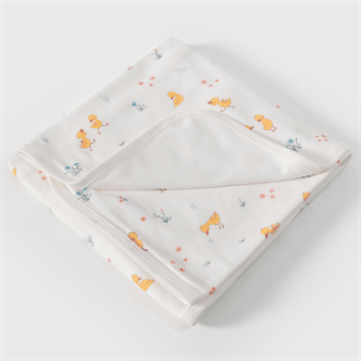 Unisex Yenidoğan Bebek %100 Organik Pamuk Ördek Temalı Battaniye