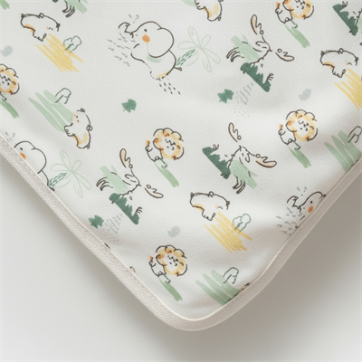 Unisex Yenidoğan Bebek %100 Organik Pamuk Safari Temalı Battaniye