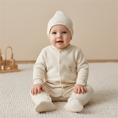 Unisex Bebek Şapkalı Tulum  