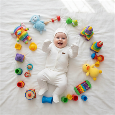 Yenidoğan Hastane Çıkışı Çıtçıtlı Düz 5li Takım