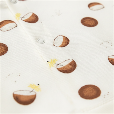 YENİDOĞAN COCONUT DESENLİ 5 Lİ SET - BEYAZ