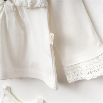 Kız Bebek Organik Pamuklu Uzun Kollu İşlemeli 5li Set