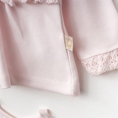 Kız Bebek Organik Pamuklu Uzun Kollu İşlemeli 5li Set