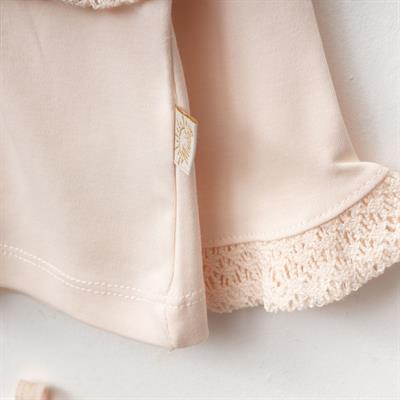 Kız Bebek Organik Pamuklu Uzun Kollu İşlemeli 5li Set