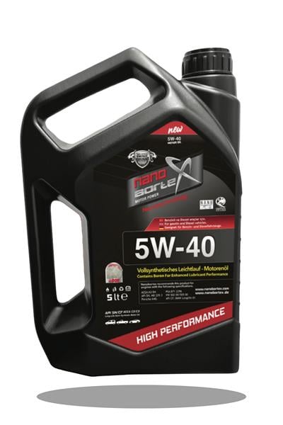  NanoBorTex 5W/40 Tam Sentetik Motor Yağı 5 Litre - Ağır Şartlar İçin  Yüksek Isı Korumalı 