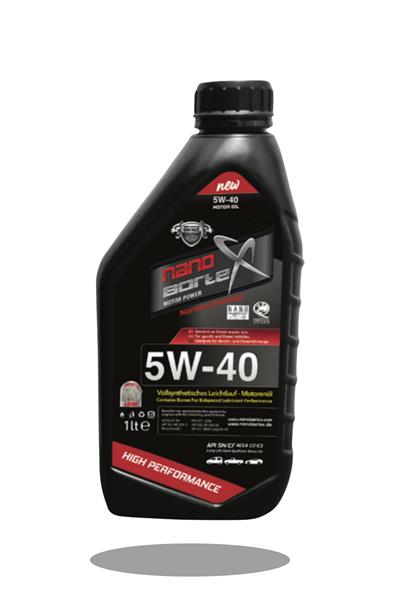 NanoBorTex 5W/40 Tam Sentetik Motor Yağı 1 Litre - Bor Katkılı  Maksimum Motor Koruması 