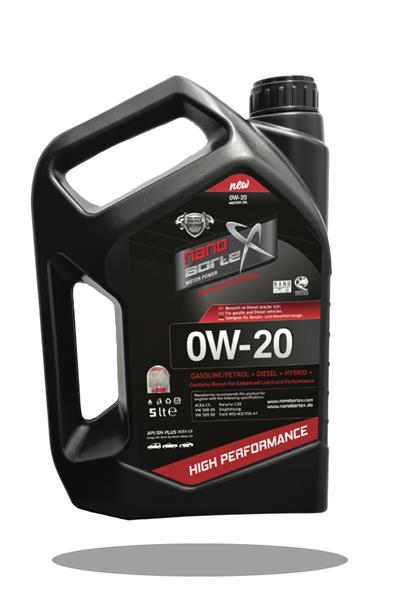  NanoBorX 0W/20 Tam Sentetik Motor Yağı 5 Litre - Hibrit ve Yeni  Nesil Motorlar İçin Bor Teknolojisi 